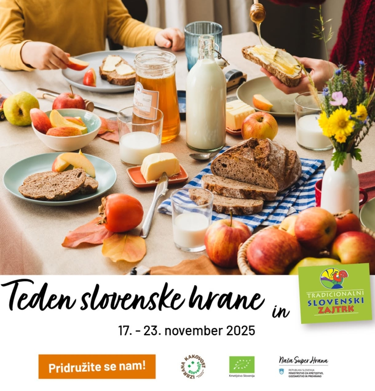 TEDEN SLOVENSKE HRANE - POLNI KROŽNIKI, PRAZNI KOŠI!